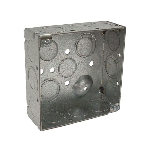 4 in. raised ground welded square electrical box|square electrical box.